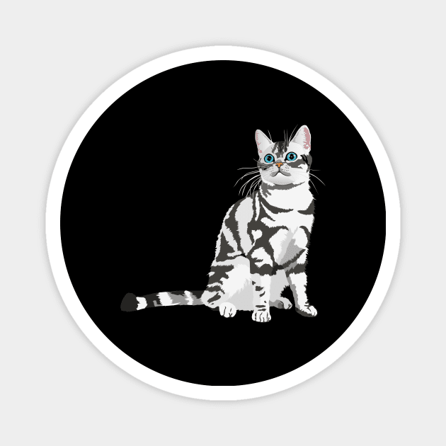 American Shorthair Cat Magnet by NorseTech